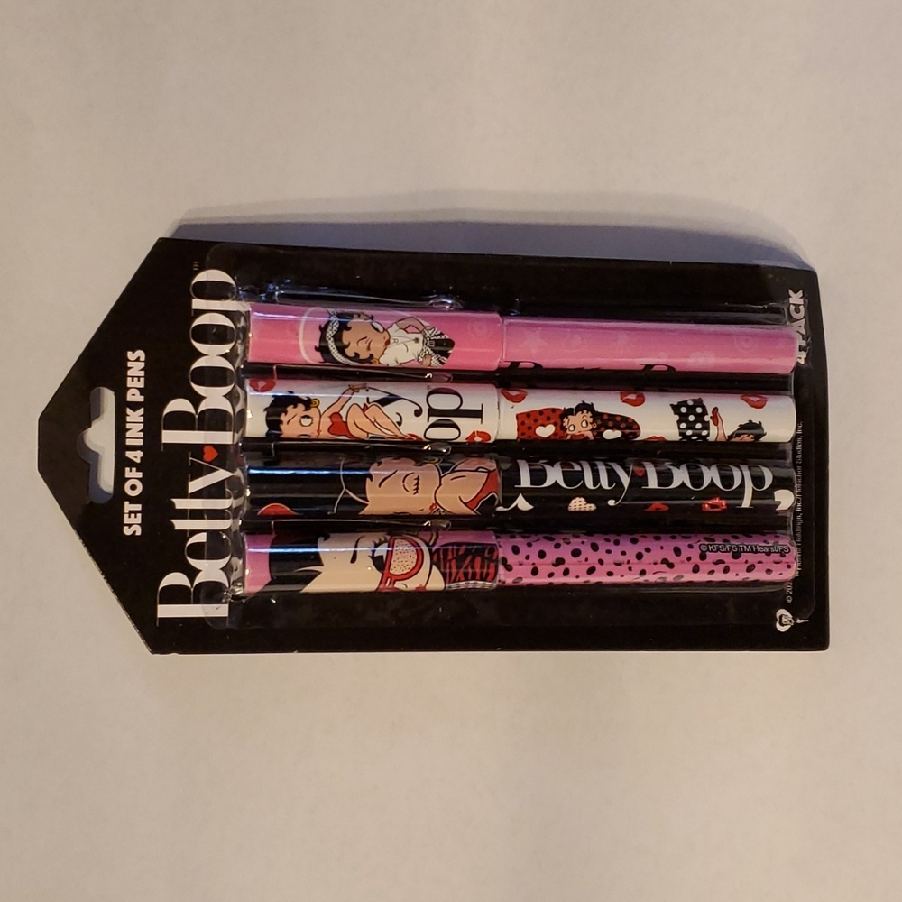 Betty Boop Pen Set - Set of 4